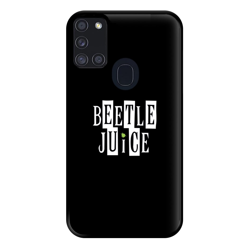 Text - Beetle Halloween Phone Case for Galaxy A21s