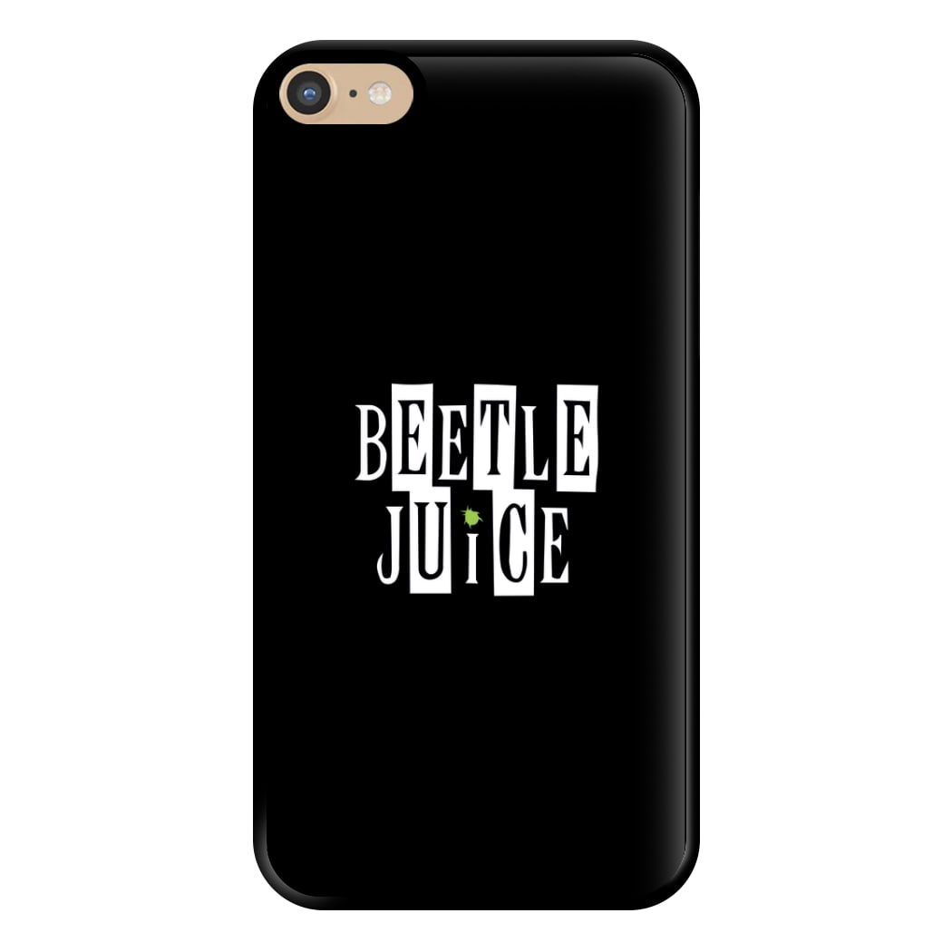 Text - Beetle Halloween Phone Case for iPhone 6 Plus / 7 Plus / 8 Plus