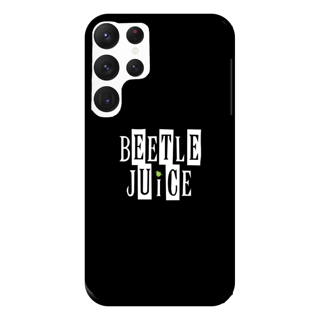 Text - Beetle Halloween Phone Case for Galaxy S22 Ultra