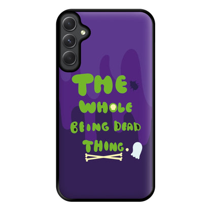 The Whole Being Dead Thing - Beetle Halloween Phone Case for Galaxy A34