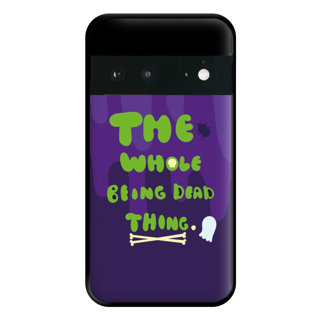 The Whole Being Dead Thing - Beetle Halloween Phone Case for Google Pixel 6a