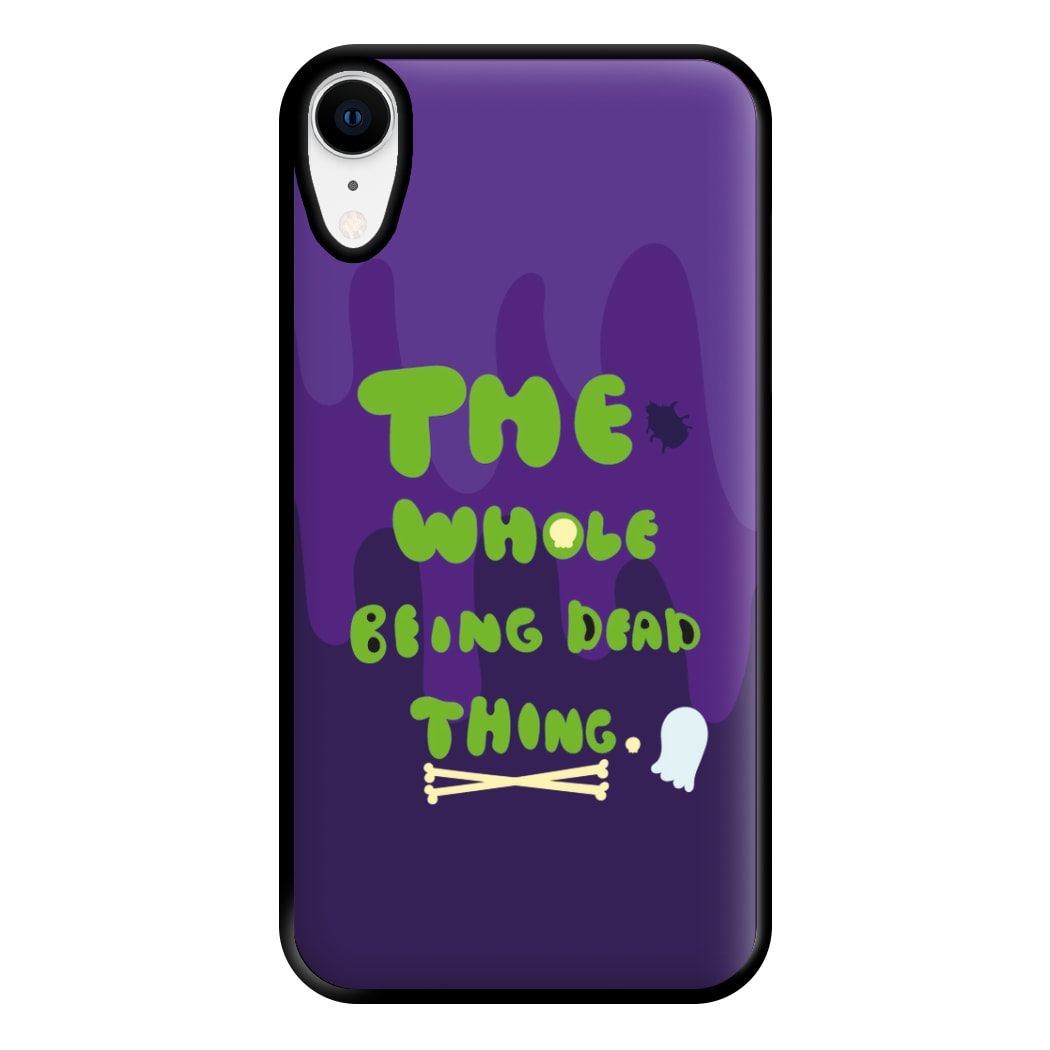 The Whole Being Dead Thing - Beetle Halloween Phone Case for iPhone XR