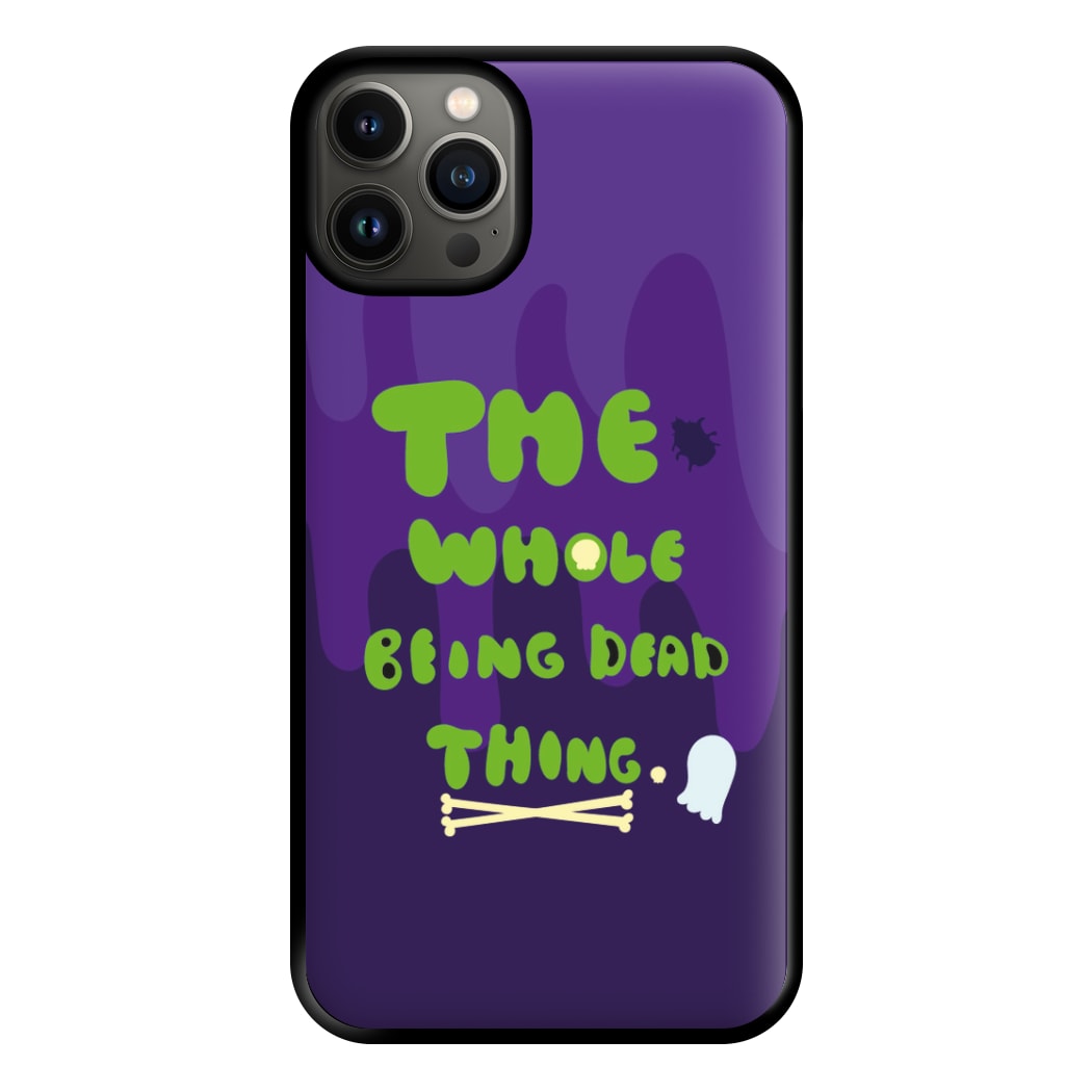 The Whole Being Dead Thing - Beetle Halloween Phone Case for iPhone 13