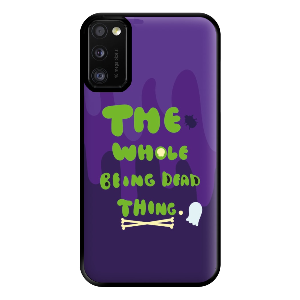 The Whole Being Dead Thing - Beetle Halloween Phone Case for Galaxy A41