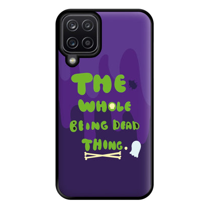 The Whole Being Dead Thing - Beetle Halloween Phone Case for Galaxy A12