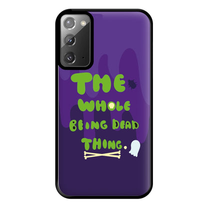 The Whole Being Dead Thing - Beetle Halloween Phone Case for Galaxy Note 20 Ultra