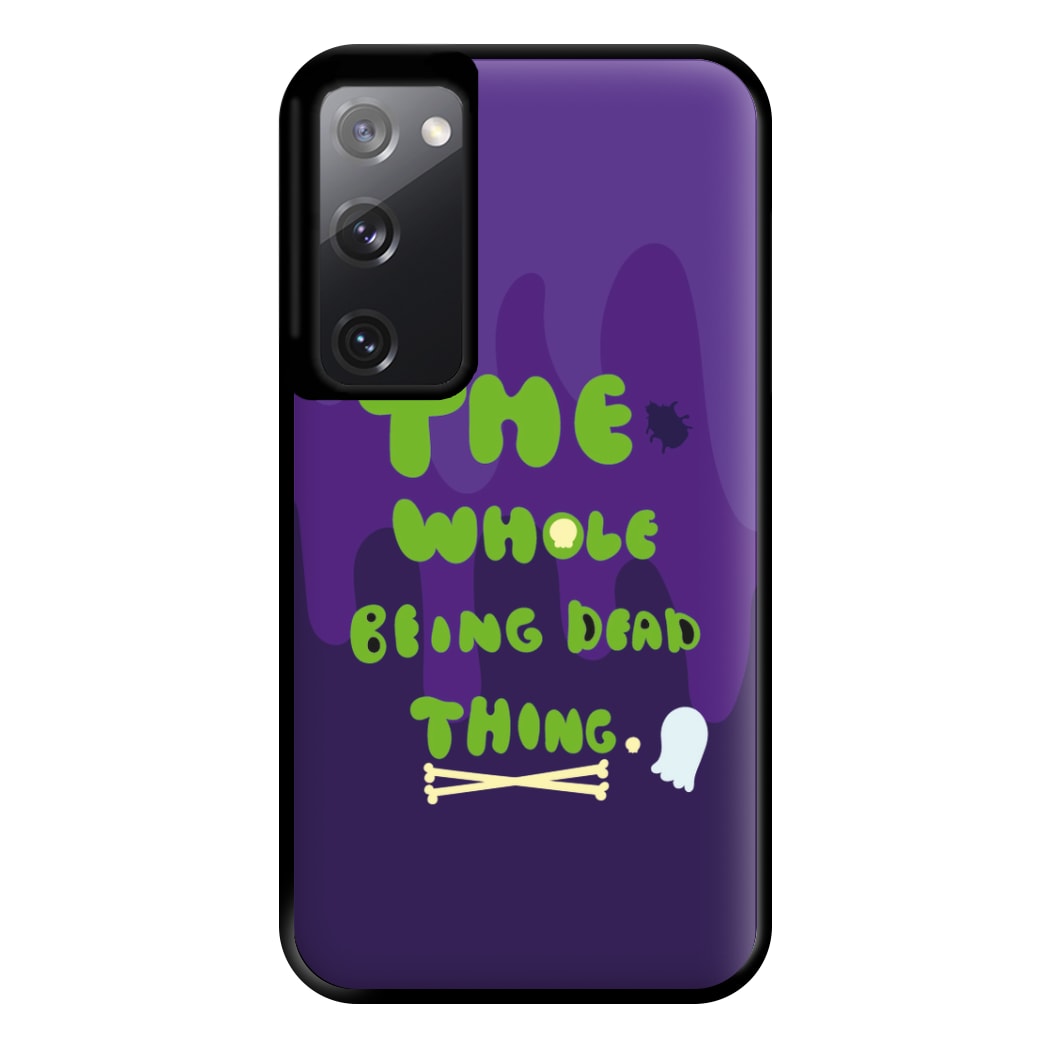 The Whole Being Dead Thing - Beetle Halloween Phone Case for Galaxy S20FE