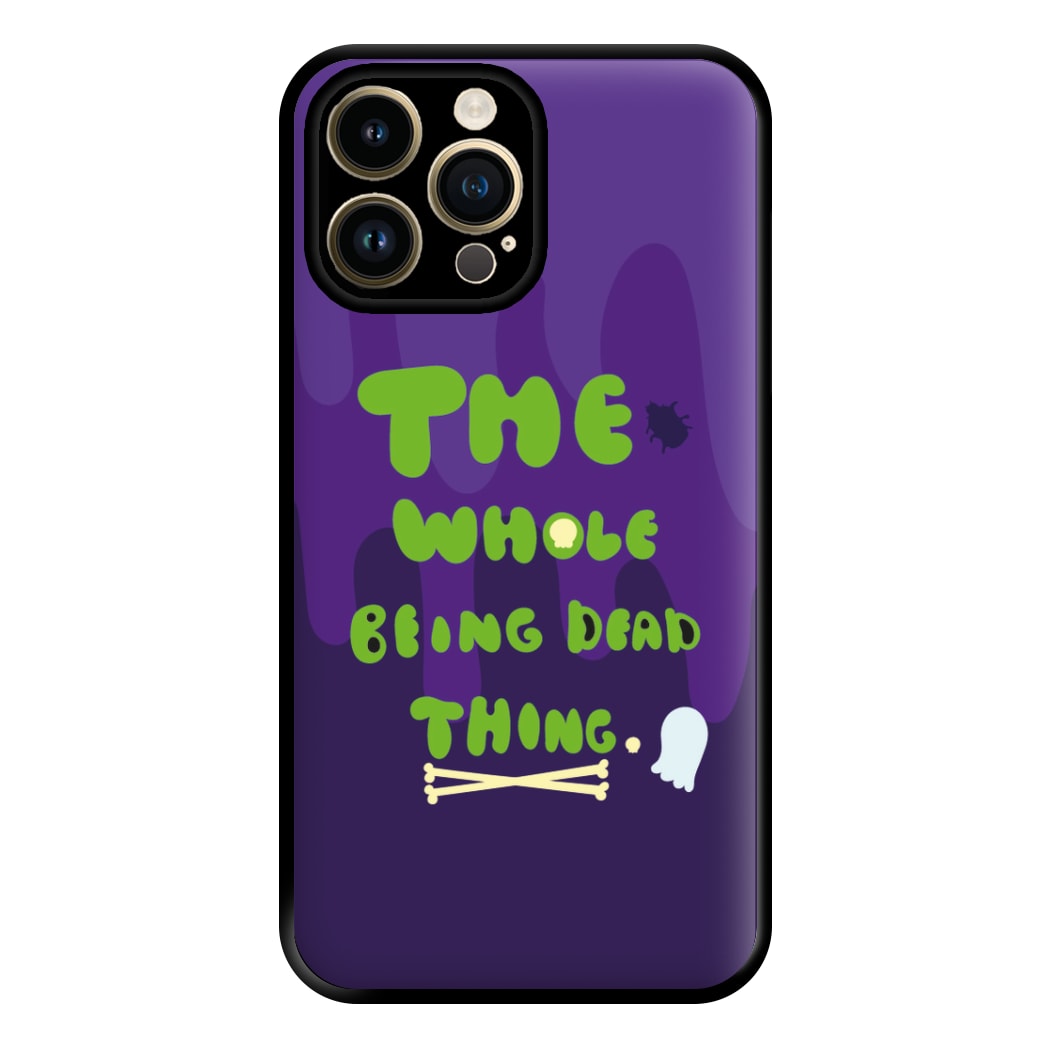 The Whole Being Dead Thing - Beetle Halloween Phone Case for iPhone 14 Pro Max