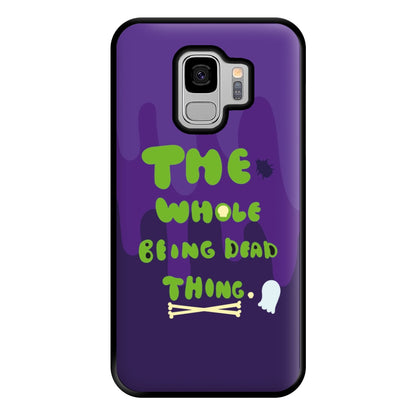 The Whole Being Dead Thing - Beetle Halloween Phone Case for Galaxy S9 Plus