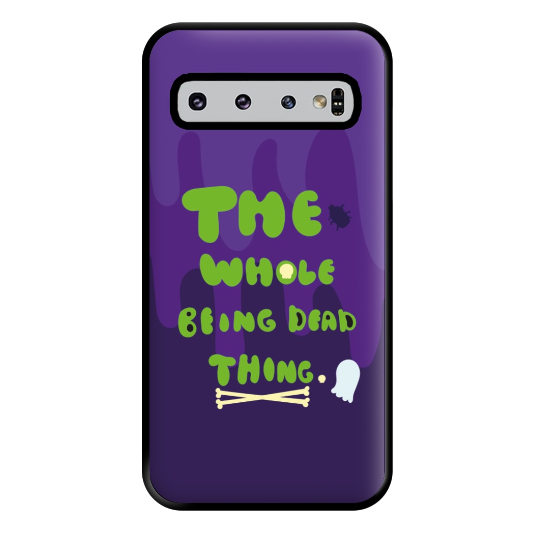 The Whole Being Dead Thing - Beetle Halloween Phone Case for Galaxy S10 Plus