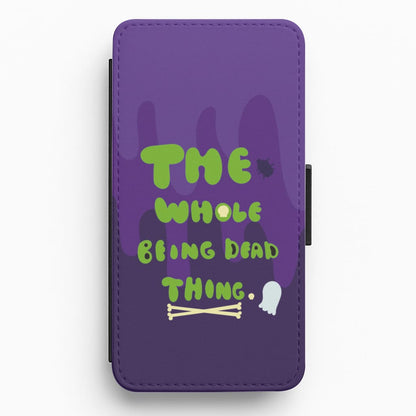 The Whole Being Dead Thing - Beetle Halloween Flip / Wallet Phone Case