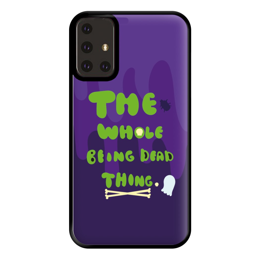 The Whole Being Dead Thing - Beetle Halloween Phone Case for Galaxy A71