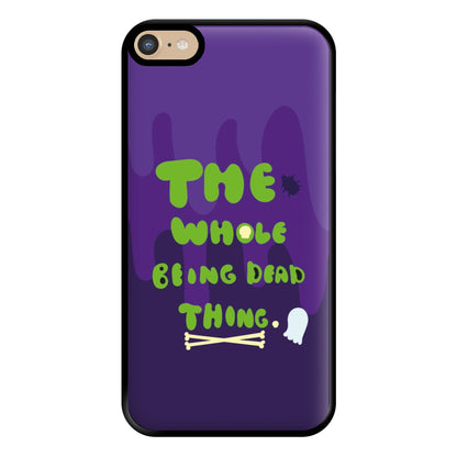 The Whole Being Dead Thing - Beetle Halloween Phone Case for iPhone 6 Plus / 7 Plus / 8 Plus