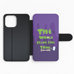 The Whole Being Dead Thing - Beetle Halloween Flip Phone Case