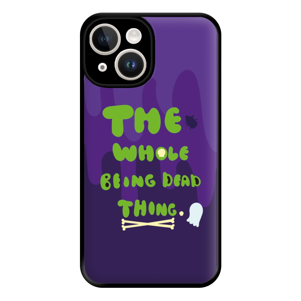 The Whole Being Dead Thing - Beetle Halloween Phone Case for iPhone 14