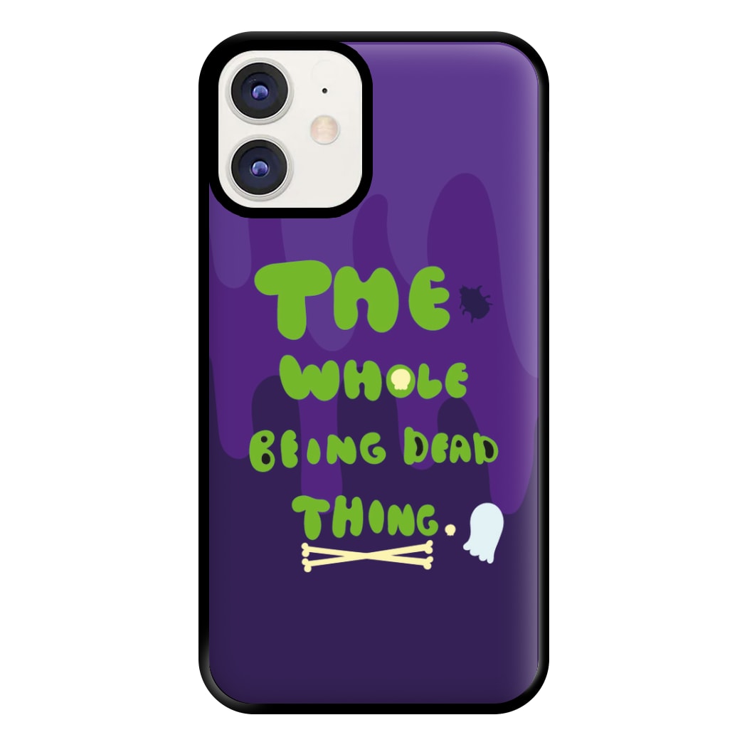 The Whole Being Dead Thing - Beetle Halloween Phone Case for iPhone 12 / 12 Pro