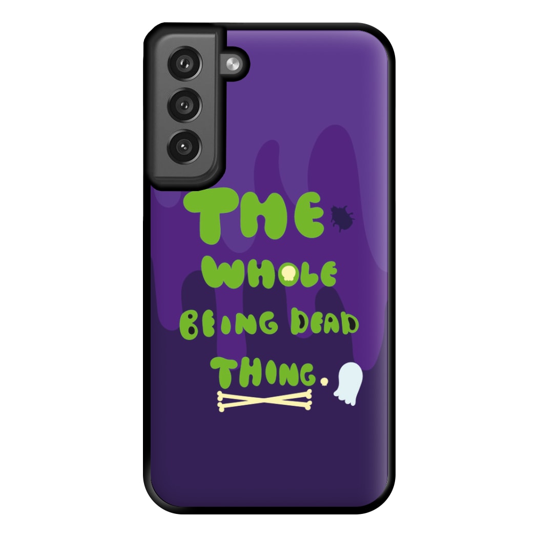 The Whole Being Dead Thing - Beetle Halloween Phone Case for Galaxy S21FE