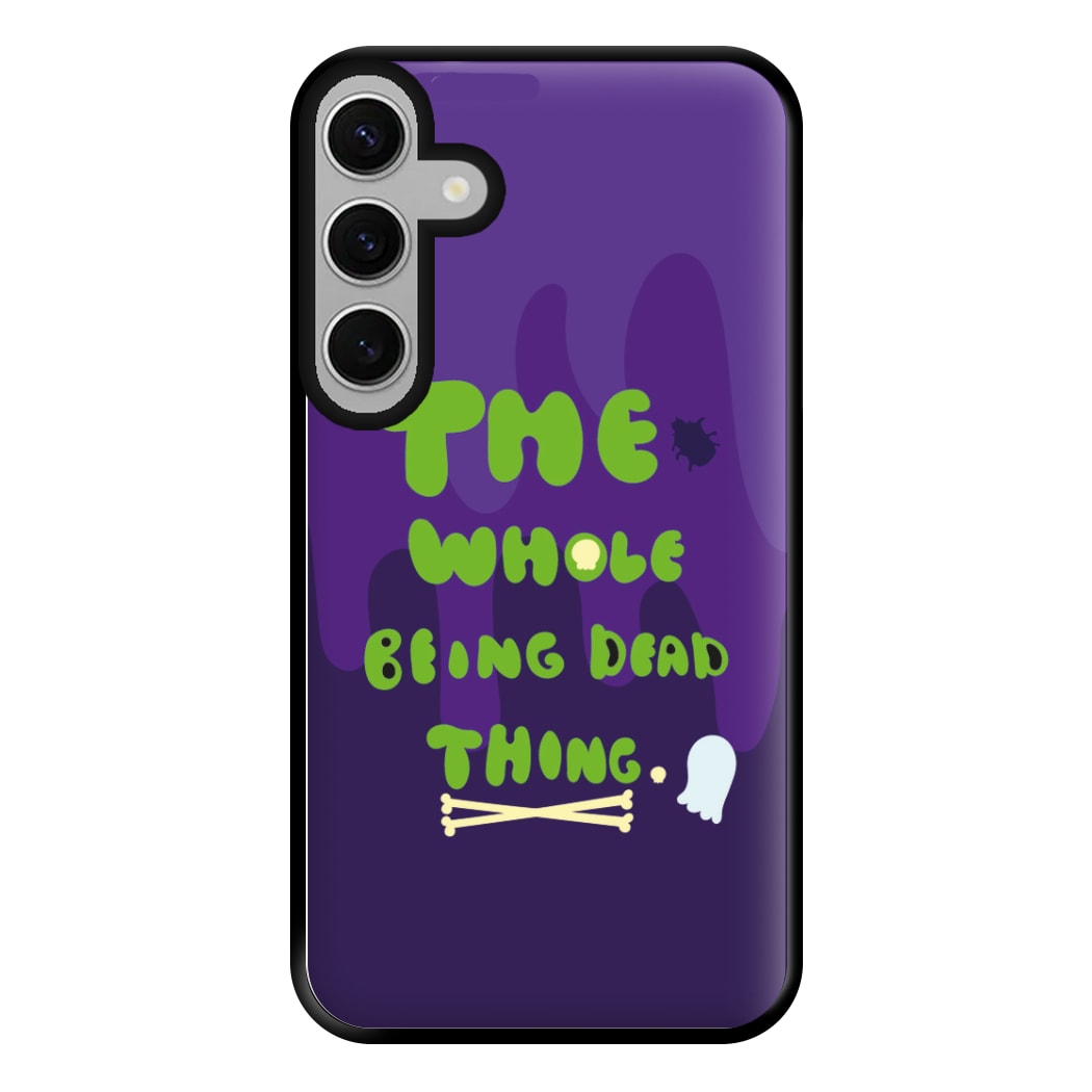 The Whole Being Dead Thing - Beetle Halloween Phone Case for Galaxy S24FE