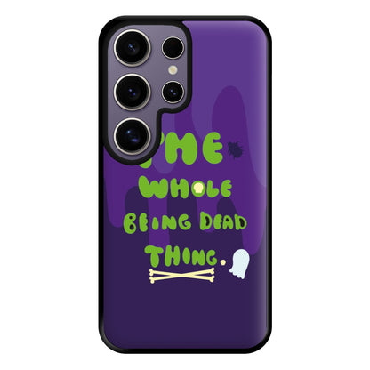 The Whole Being Dead Thing - Beetle Halloween Phone Case for Galaxy S25 Ultra