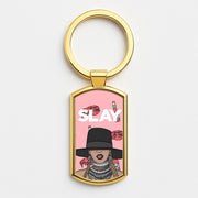 Slay - Queen B Cartoon Luxury Keyring 3