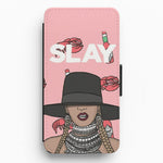 Slay - Queen B Cartoon Flip Wallet Phone Case