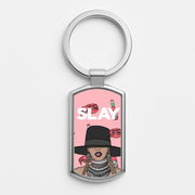 Slay - Queen B Cartoon Luxury Keyring 1