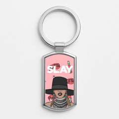Slay - Queen B Cartoon Luxury Keyring