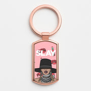 Slay - Queen B Cartoon Luxury Keyring 4