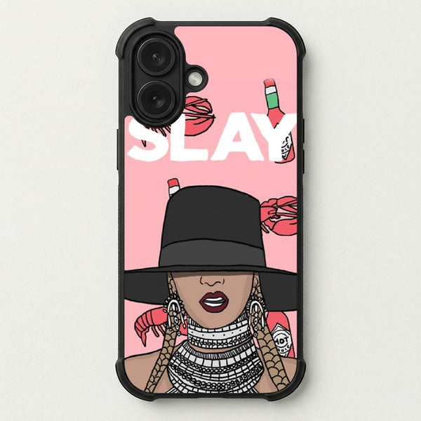 Slay - Queen B Cartoon Phone Case — Bumper case