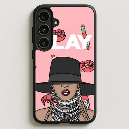 Slay - Queen B Cartoon Phone Case for Galaxy S25FE