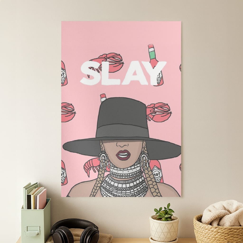 Slay - Queen B Cartoon Poster