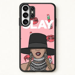 Slay - Queen B Cartoon Phone Case for Galaxy S26 Ultra