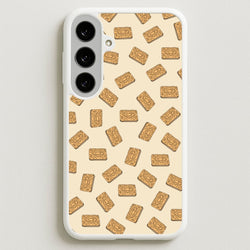 Custard Creams - Biscuits Patterns Phone Case for Galaxy S25FE