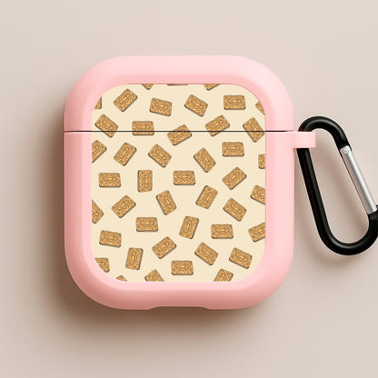 Custard Creams - Biscuits Patterns Pink AirPods Case