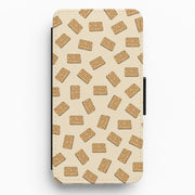 Custard Creams - Biscuits Patterns Flip / Wallet Phone Case 3