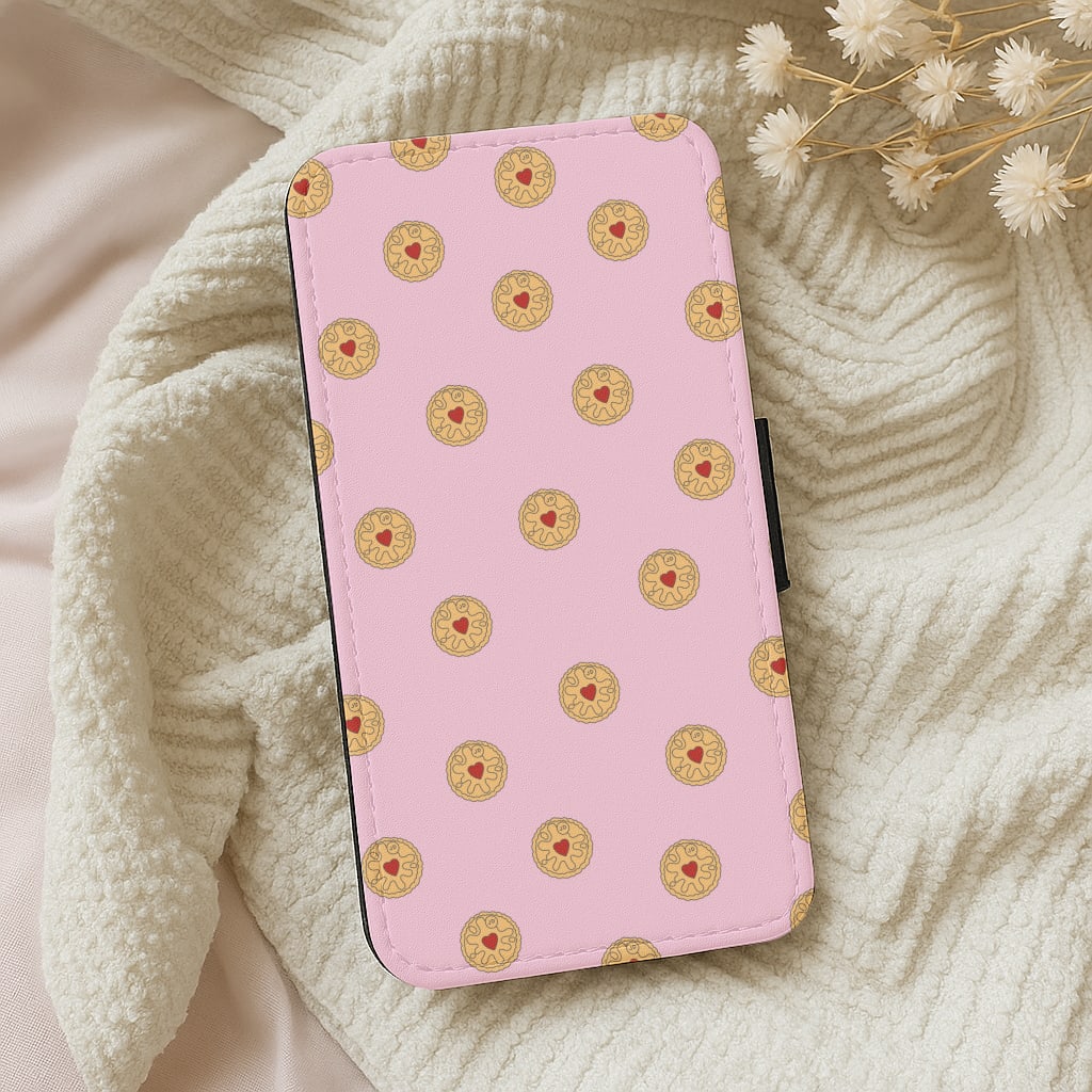Jammy Doggers - Biscuits Patterns Wallet Phone Case