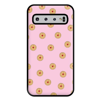 Jammy Doggers - Biscuits Patterns Phone Case for Galaxy S10 Plus