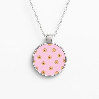 Jammy Doggers - Biscuits Patterns Circle Necklace