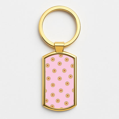 Jammy Doggers - Biscuits Patterns Gold Keyring