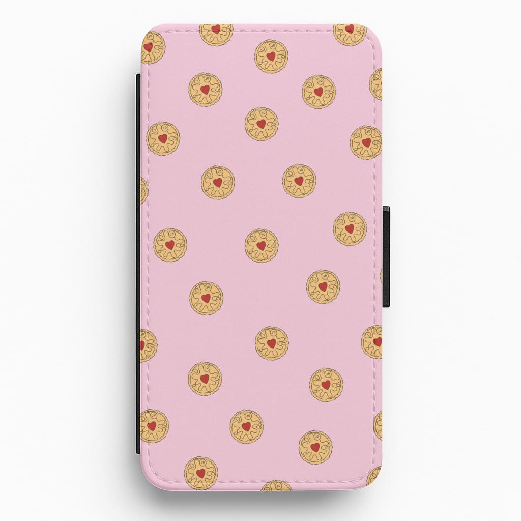 Jammy Doggers - Biscuits Patterns Flip / Wallet Phone Case