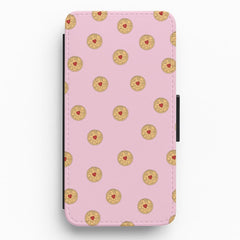 Jammy Doggers - Biscuits Patterns Flip / Wallet Phone Case