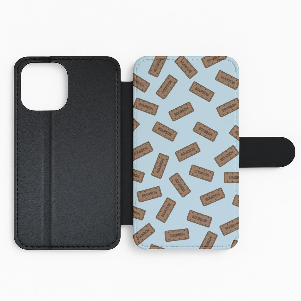 Bourbons - Biscuits Patterns Flip / Wallet Phone Case
