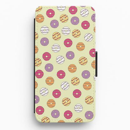 Party Rings - Biscuits Patterns Flip / Wallet Phone Case