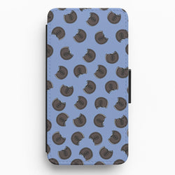 Oreos - Biscuits Patterns Flip / Wallet Phone Case