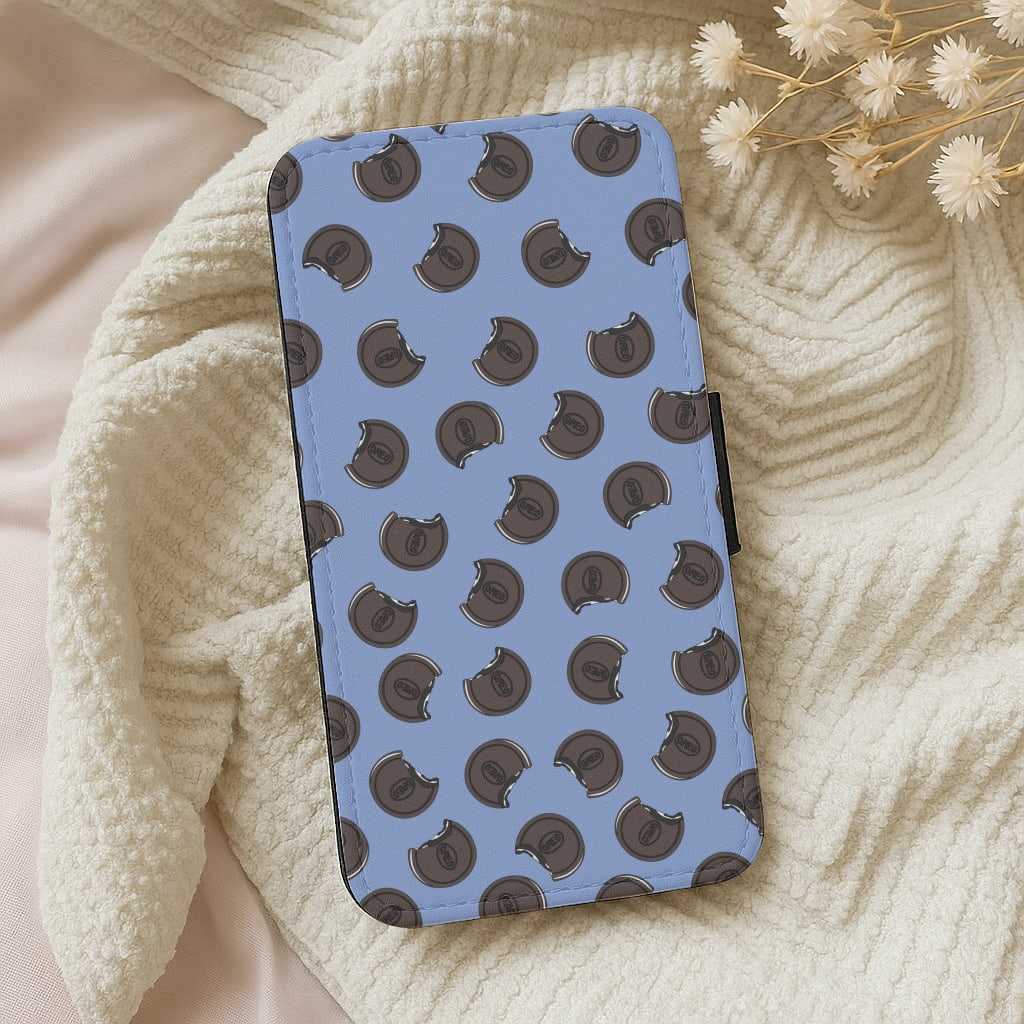 Oreos - Biscuits Patterns Wallet Phone Case