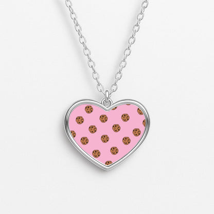Cookies - Biscuits Patterns Heart Necklace