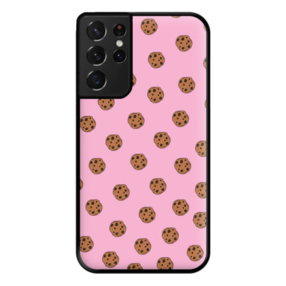 Cookies - Biscuits Patterns Phone Case for Galaxy S21 Ultra