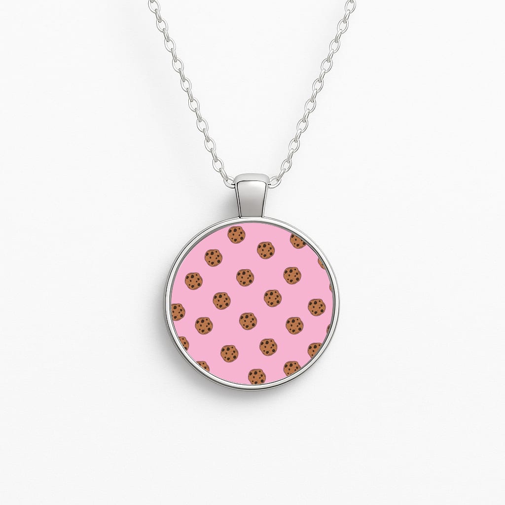 Cookies - Biscuits Patterns Circle Necklace