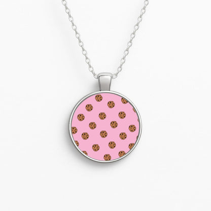 Cookies - Biscuits Patterns Circle Necklace