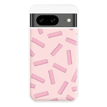 Pink Waffers - Biscuits Patterns Phone Case for Google Pixel 8